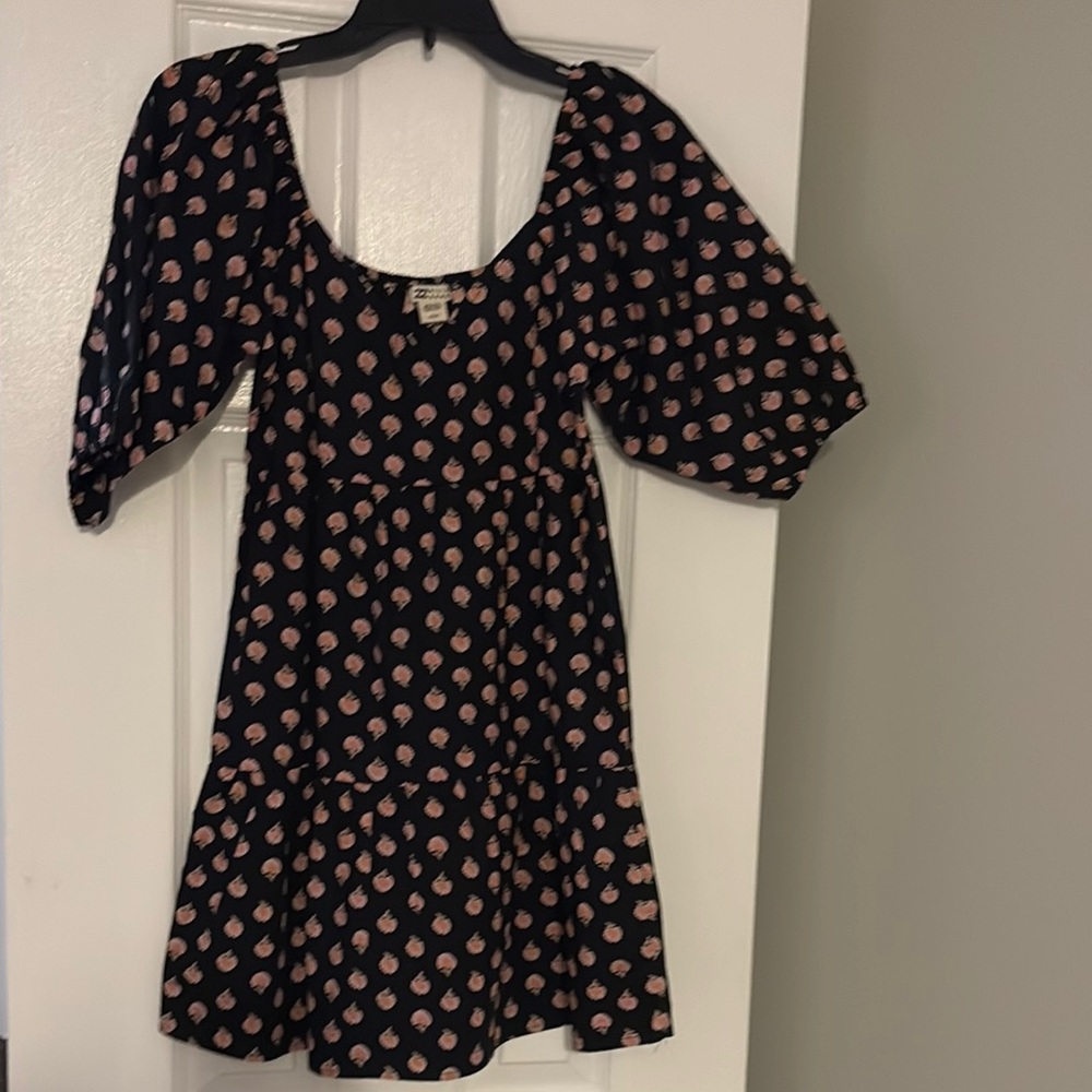 Black and Pink Patterned Dress